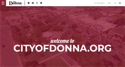 Desktop Screenshot of cityofdonna.org