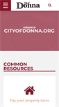 Mobile Screenshot of cityofdonna.org